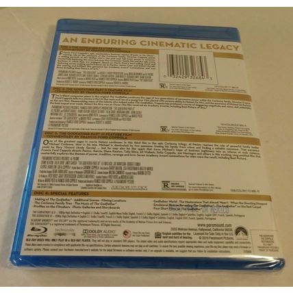 The Godfather Trilogy Collection Coppola Restoration (Blu-ray)NEW-S&H w/Tracking