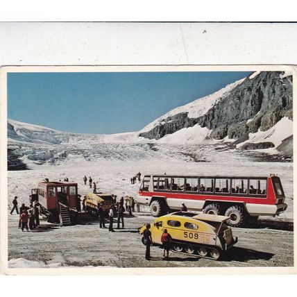 Snowmobile Touring on Athabasca Glacier Canada used corner crease
