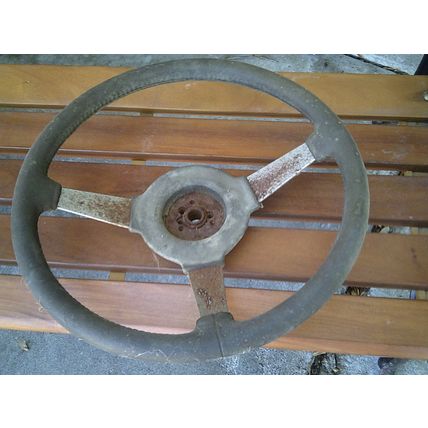 Antique 3 spoke steering wheel