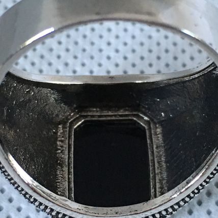 Ring Men’s Natural Black Simulated Onyx Square #289 USA Seller