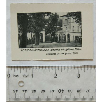 Vintage photo of Potsdam-Sanssouci, Entrance at the green Gate