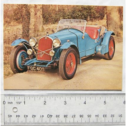 old postcard - 1933 Alfa Romeo 8C-2300