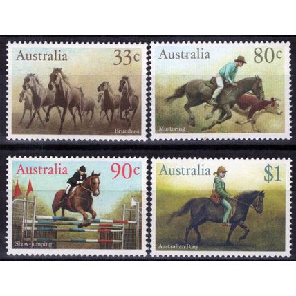 ZAYIX Australia 984-987 MNH Horses Brumbies Animals 090722S33