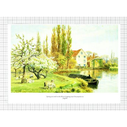 River Gipping Mill Stowmarket Suffolk - c.1990s Cutting / Print