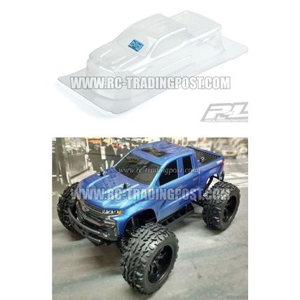 19 Silverado Z71 Trail Boss Clear RC Body 1/10 (WB 10.6" 269mm (Stampede,Granite