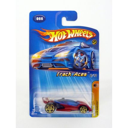 Hot Wheels Open Road-Ster #066 Track Aces 6/10 Red Die-Cast Car 2005