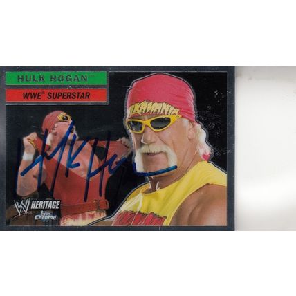 HULK HOGAN 2006 AUTOGRAPHED WWE SUPERSTAR HALL OF FAME WRESTLING WORLD CHAMPION