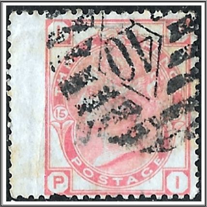 QV 1873-80 SG143 Plate 15 3d Rose Used