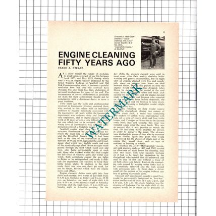 Frank Stears Great Western Railway Southall Old Oak Common 1974 Article / Print