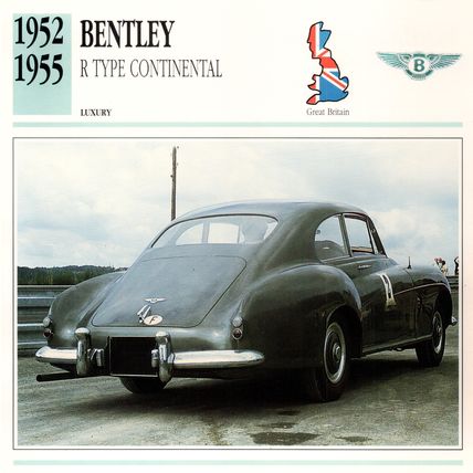 Collectors Club Classic Cars. Bentley R Type Continental
