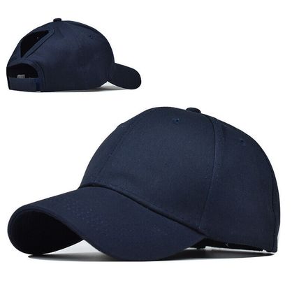 High Bun Hat Cotton Summer Sun Sport Snapback Ponytail Baseball Cap Ladies