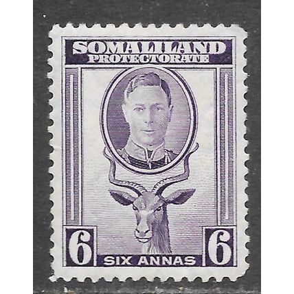 SOMALILAND 1942 KG6 6a MINT MH SG110 110 GREATER KUDU