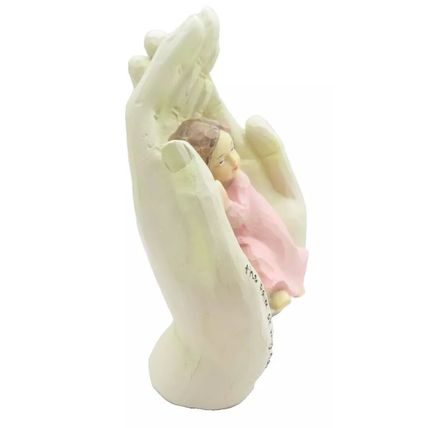 Palm of My Hand Girl Ornament with Sentimental Verse 15.5 CM Christianity Faith