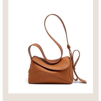 Genuine Leather Womens Hobo Purse Roomy Casual Shoulder Bags Brown