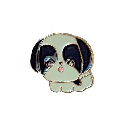 Cute Dog Pin Badge Cartoon Style Enamel Lapel Fun 2.4 cm X 2.7 cm BA201