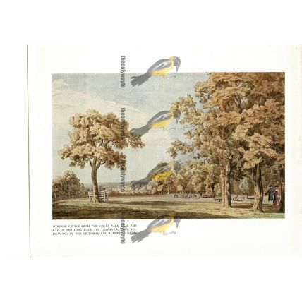 Windsor Castle from Great Park, Thomas Sandby, Book Illustration (Print), 1934