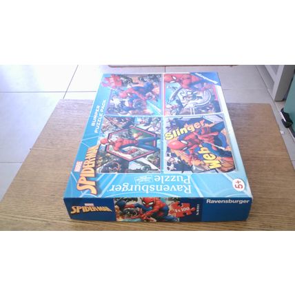 SPIDER-MAN Jigsaw Puzzles (4 x 100 Piece- SEE NOTES) Ravensburger (2017)