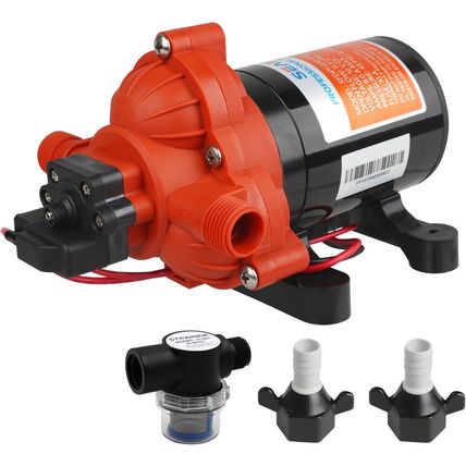 SEAFLO 33 Series DC Diaphragm Pump – 12V, 3.0 GPM, 45 PSI, Self-Priming, On-Dema