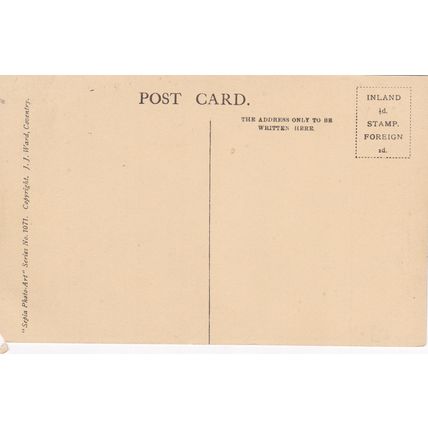 EC517 LEEK-WOOTTON - OLD COTTAGES . PRINTED POSTCARD