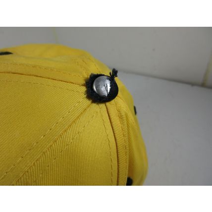 Hammon Trucking Strapback Baseball Cap Hat Yellow Black w/ Bill Sticker