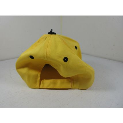 Hammon Trucking Strapback Baseball Cap Hat Yellow Black w/ Bill Sticker