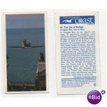 Brooke Bond Tea card Discovering Our Coast series - no.48 ISLE OF REFUGE