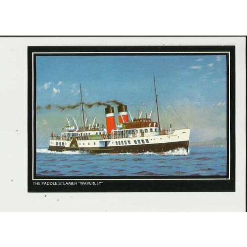 Waverley Excursions PS WAVERLEY Art Postcard by Colourmaster (PLX40181)