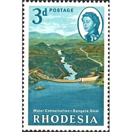 Rhodesia QEII 1965 Water Conservation 3d Bangala Dam Unmounted Mint SG 354 stamp