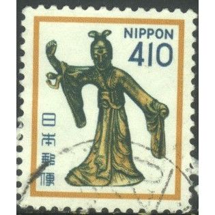Japan 1980 - SG1605 - 410y orange/blue - Lady Maya, Horyu Temple - used