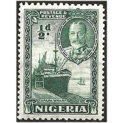 Nigeria 1936 SG34 1/2d Green Mounted Mint . .. .