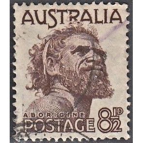 AUSTRALIA, 1950 8.5d Aborigine, SG 238 (Scott #226), used
