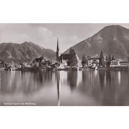 Rotach Egern Mit Wallberg Real Photo German Postcard