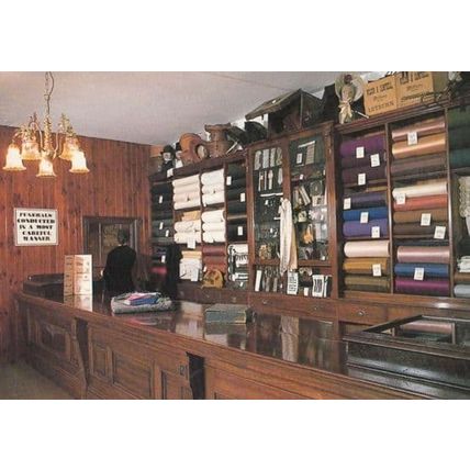 Victorian Drapers Shop High Street Stockton On Tees Yorkshire Museum Postcard