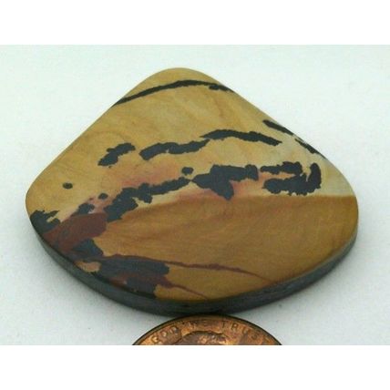 Indian Paint Stone Rhyolite Freeform Gemstone Cabochon 377