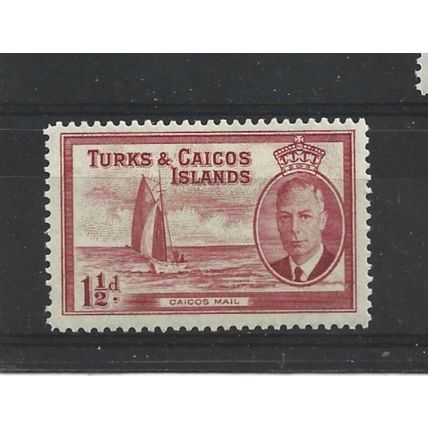 Turks&Caicos.SG223 1 1/2d Caicos Mail.Mounted Mint.Aug24a
