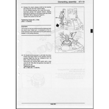 Saab 900 Manual Gearbox Workshop Manual 1994 199320972 PDF