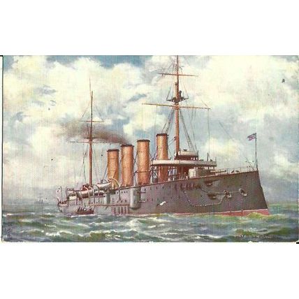 Naval HMS LEVIATHAN Tuck Oilette Postcard (9083)