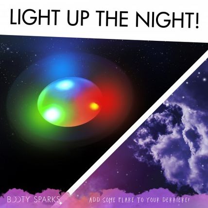 Light Up Anal Plug Medium Metal Rave Show Booty Sparks Ass Butt Play LED Aluminu