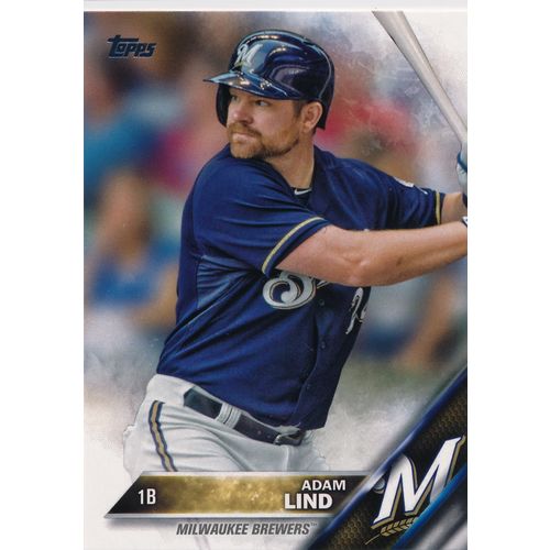 2016 Topps Baseball 57 Adam Lind Milwaukee Brewers