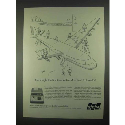 1967 SCM Marchant Calculator Ad