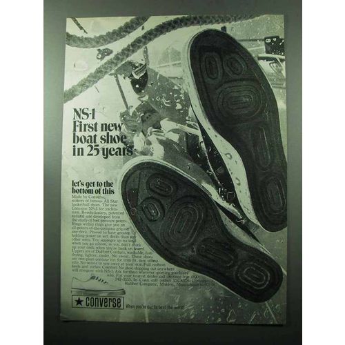 1969 Converse NS-1 Boat Shoe Ad - 25 Years