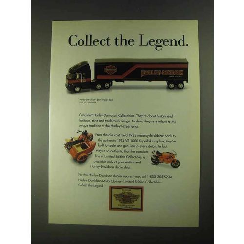 1995 Harley-Davidson Ad - Semi-Trailer Bank