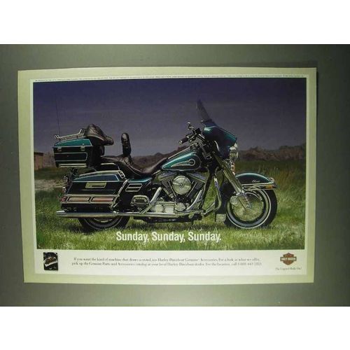 1995 Harley-Davidson Genuine Accessories Ad - Sunday