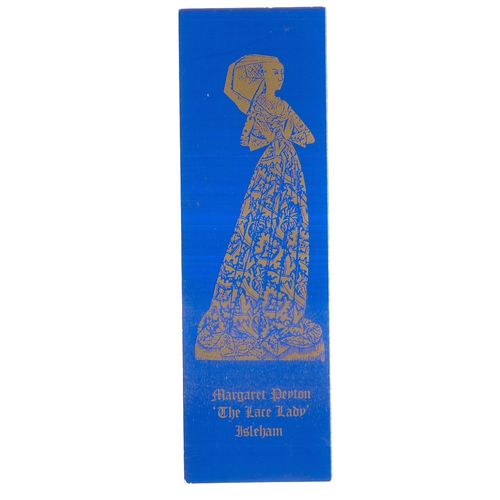 MARGARET PEYTON, 'THE LACE LADY' ISLEHAM, CAMBRIDGESHIRE card bookmark =