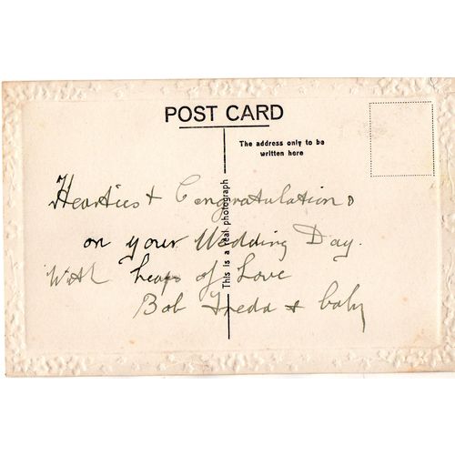 Song Postcard To Greet the Anniversary of Your Wedding Pansy and Birds