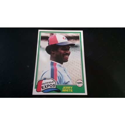 1981 Topps Card # 042 Jerry White Excellent (5) Montreal Expos