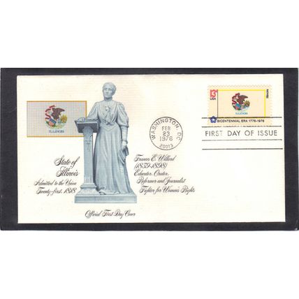 FDC Fleetwood 1653 13c Illinois (Cachet-U/A) CV01161