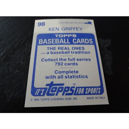 1983 Topps Stickers # 098 Ken Griffey Very Good-Excellent (4) New York Yankees