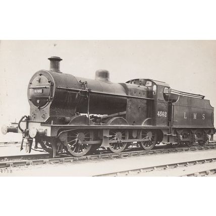 LMS Class 0-6-0 4F Fowler 4562 Train Old Real Photo Postcard