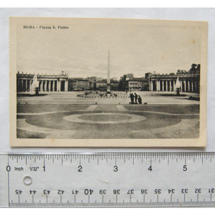 vintage postcard Rome, Piazza S. Pietro